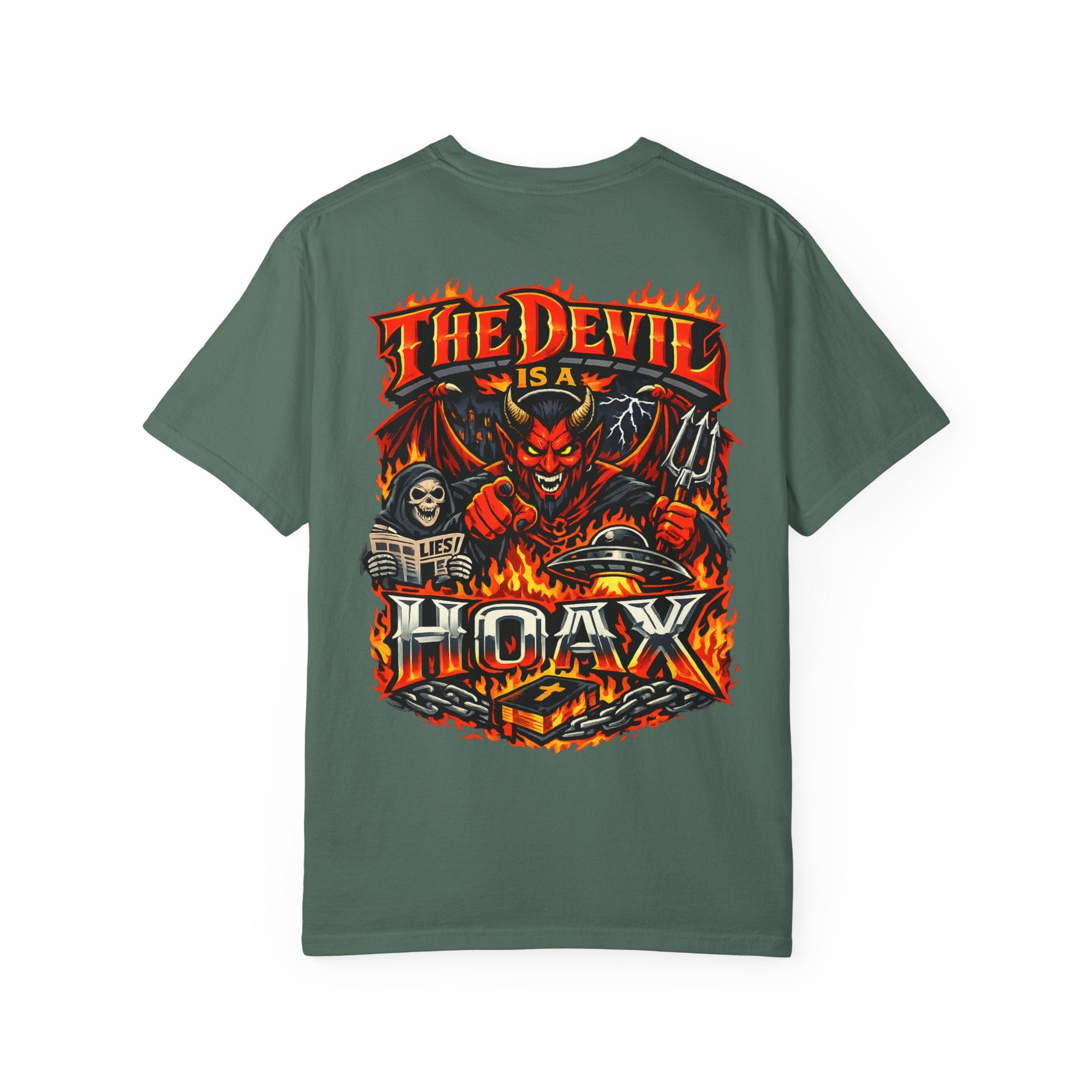 THE DEVIL IS A HOAX T-Shirt — Funny Retro Graphic Tee