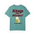 Stop The Blame! Graphic T-Shirt — Do Something! Back Print Protest Tee